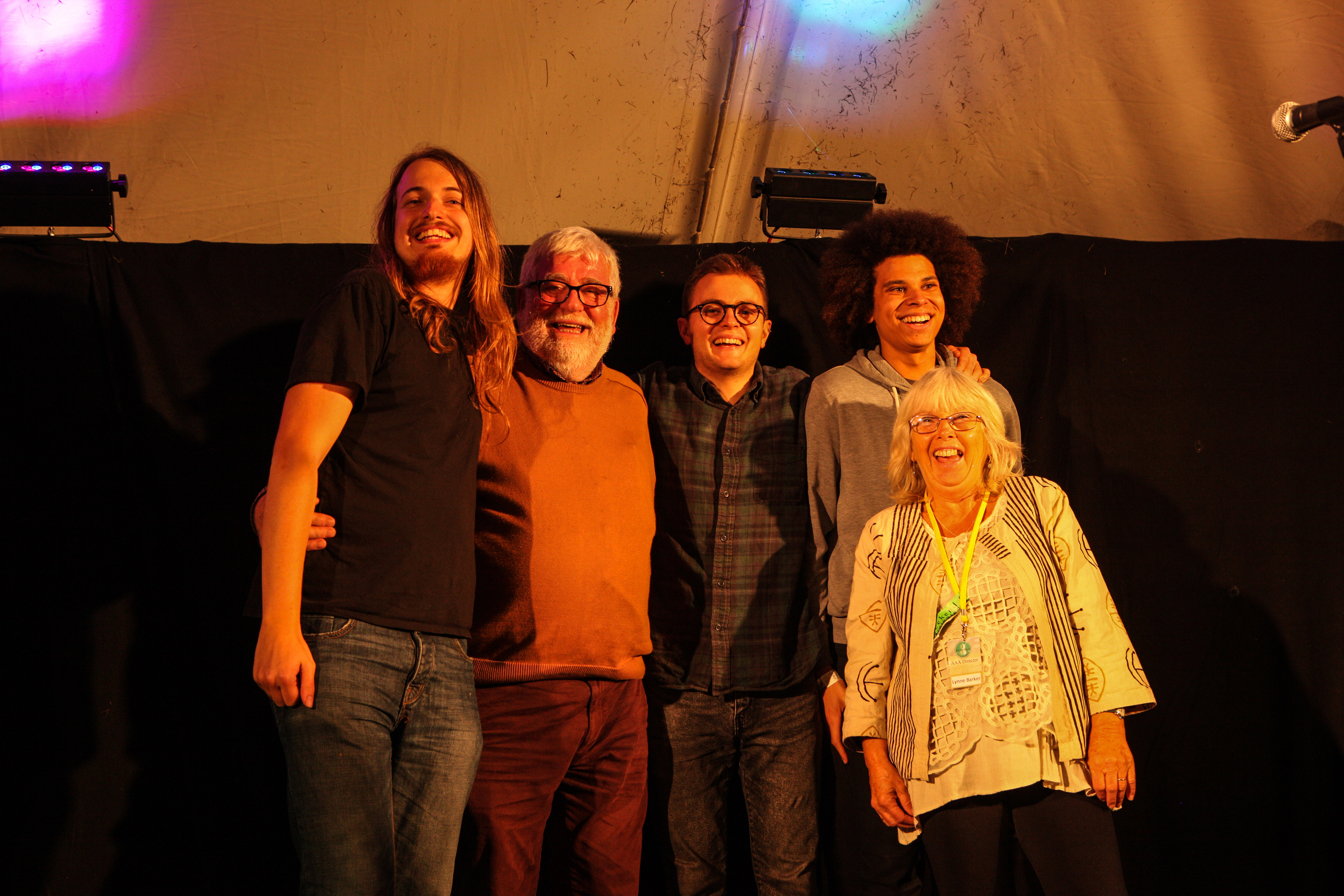 Lewis Wood, Dick Dixon (BFF), George Sansome, Cohen Braithwaite-Kilcoyne and Lynne Barker (BFF)
