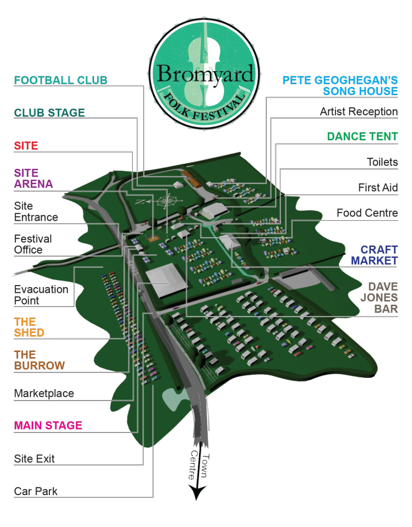 Bromyard Folk Festival Map