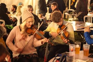 Bar Session at Bromyard Folk Festival photo by Malcolm Locker